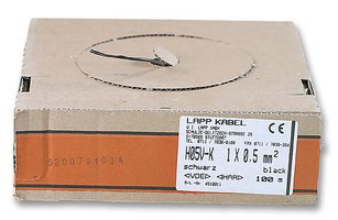 LAPP 4520015 Wire, Stranded, Hook Up, PVC, Black, 8 AWG, 100 m