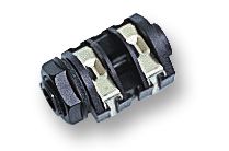 CLIFF ELECTRONIC COMPONENTS CL1160A Phone Audio Connector, Mono Jack, 2 Contacts, Socket, 6.35 mm, Panel Mount, Nylon (Polyamide) Body
