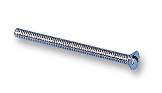 DURATOOL D00779 Machine Screw, M3.5, 40 mm, Steel, Nickel, Raised / Countersunk Head Slotted