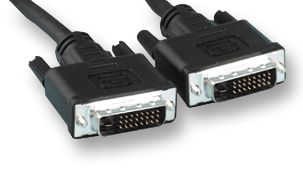 VDC 104911003 Audio / Video Cable Assembly, DVI-D Plug, DVI-D Plug, 9.8 ft, 3 m, Black