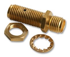 RADIALL R125720000 RF / Coaxial Adapter, SMA, Jack, SMA, Jack, Straight Bulkhead Adapter, 50 ohm