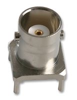 RADIALL R141426161 RF / Coaxial Connector, BNC Coaxial, Straight Jack, Through Hole Vertical, 50 ohm, Brass