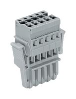 WAGO 769-106/021-000 Pluggable Terminal Block, 5 mm, 6 Ways, 4 mm², Clamp