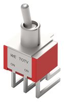 WURTH ELEKTRONIK 472131020421 Toggle Switch, On-On, DPDT, Non Illuminated, WS-TOTV Series, Through Hole, 1 A