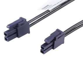 MOLEX 224094-1023 Cable Assembly, Mini-Fit Versa Receptacle to Mini-Fit Versa Receptacle, 2 Ways, 4.2 mm, 2 Row