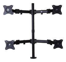 PRO SIGNAL 83-17548 LCD VESA Desk Mount, Quad, 726 mm x 116 mm x 900 mm, 13" to 27" LCD Monitors, Steel