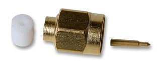 RADIALL R125055000 RF / Coaxial Connector, SMA Coaxial, Straight Plug, Solder, 50 ohm, RG402, Brass