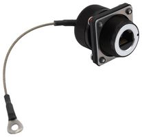 BULGIN LIMITED PXM06275FANBKUS In-Line Adapter, Cat5e, Flange, w/ Cap, Adapter, In-Line, RJ45, RJ45, Ethernet Buccaneer 600 Series