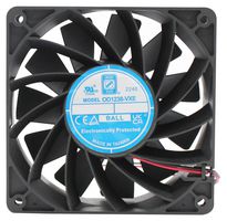 ORION FANS OD1238-24HBVXE DC Axial Fan, 24 V, Square, 120 mm, 38 mm, Ball Bearing, 235.5 CFM
