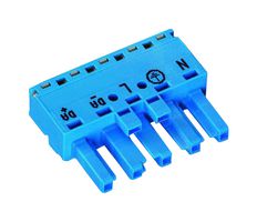 WAGO 770-1105 Pluggable Terminal Block, 10 mm, 5 Ways, 4 mm², Push In