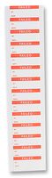 MULTICOMP PRO 7827298 Label, Write-On, 16 mm, 38 mm, Nylon Cloth, Failed (By, Date)