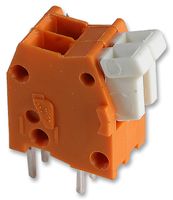 WAGO 234-502. Wire-To-Board Terminal Block, 2.54 mm, 2 Ways, 28 AWG, 20 AWG, 0.5 mm², Push In