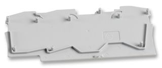 WAGO 2006-1391 Accessory, Grey, TOPJOB S Conductor Terminal Blocks - 2006-139x Series, End & Intermediate Plate