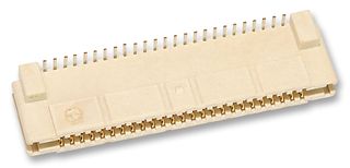 MOLEX 52602-0579.. Mezzanine Connector, Receptacle, 1 mm, 2 Rows, 50 Contacts, Surface Mount, Phosphor Bronze