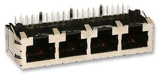 MOLEX 44150-0022 JACK, RIGHT ANGLE, CAT8, 4PORT