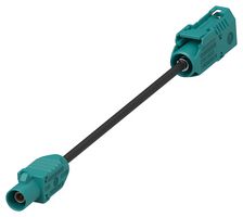 TE CONNECTIVITY 2081377-3 RF / Coaxial Cable Assembly, 3.3 ft, 1 m, RG174LL, FAKRA Plug, FAKRA Jack, 50 ohm