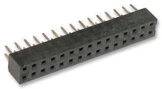 MOLEX 79107-7014 PCB Receptacle, Board-to-Board, 2 mm, 2 Rows, 30 Contacts, Female Receptacle, Through Hole Mount