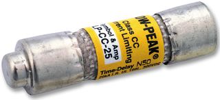 EATON BUSSMANN LP-CC-1/2 Fuse, Industrial / Power, Low Peak, 500 mA, 600 VAC, 300 VDC, 10mm x 38mm, 13/32" x 1-1/2"