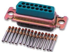 CINCH CONNECTIVITY SOLUTIONS DEMA-9S D Sub Connector, DB9, Standard, Receptacle, DEM, 9 Contacts, DE, Crimp