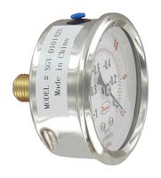 DWYER SGY-D10642N Pressure Gauge, Industrial, 160psi, -20 to 60°C, 1/4"MNPT