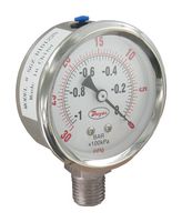 DWYER SGZ-D10322N Pressure Gauge, Industrial, 30psi, -20 to 60°C, 1/4"MNPT