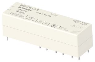TE CONNECTIVITY - SCHRACK 2-1558736-7 Power Relay, 3PST-NO, 3PST-NC, 21 VDC, 8 A, SR6 Series, Through Hole, Non Latching