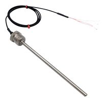 LABFACILITY RAA-S4A-6.0-200-PC4-1.0-C7-T RTD Sensor, 1/4" NPT, 6 x 200 mm Sheath, Probe with Leads, Class A, 100 ohm
