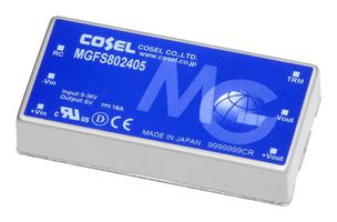 COSEL MGFS80243R3 Isolated Through Hole DC/DC Converter, ITE, DIP, 4:1, 59.4 W, 1 Output, 3.3 V
