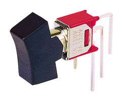 MULTICOMP PRO MP4MS1R103M7NQES Rocker Switch, Subminiature, On-None-On, SPDT, Non Illuminated, Through Hole, Snap-In, Red