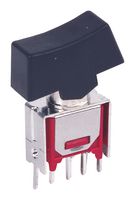 MULTICOMP PRO MP4MS1R102VS2RES Rocker Switch, Subminiature, On-None-On, SPDT, Non Illuminated, Through Hole, Black
