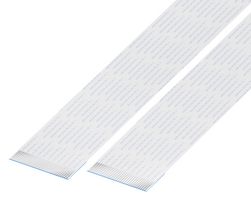GCT 10-30-A-0127-C-4-08-4-T FFC / FPC Cable, 30 Core, 1 mm, Same Sided Contacts, 5 ", 127 mm, White