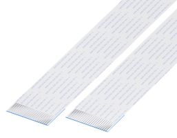 GCT 10-22-A-0152-C-4-08-4-T FFC / FPC Cable, 22 Core, 1 mm, Same Sided Contacts, 6 ", 152 mm, White