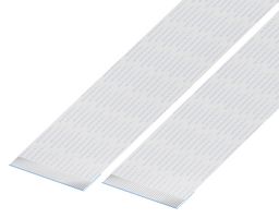 GCT 10-40-A-0050-C-4-08-4-T FFC / FPC Cable, 40 Core, 1 mm, Same Sided Contacts, 2 ", 50 mm, White