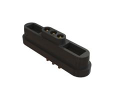 EDAC 685G0321210110E Magnetic Connector, 3 Contacts, Plug, Straight, 2 mm, 2 A, Black