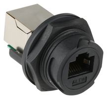AMPHENOL LTW ROP-5SDFFH-TCU7001 Modular Connector, RJ45 Jack, 1 x 1 (Port), 8P8C, Cat5e, IP67, Panel Mount