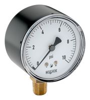 NOSHOK 25-200-30-INH2O Pressure Gauge, 30 Inch-H2O, -20 °C to 60 °C, 1/4" NPT, 200 Series