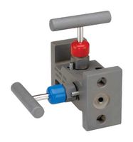 NOSHOK 210002-MMC Manifold Valve, Flange/Flange, 6000 psi, Manifold Rail Mount, 210002 Series
