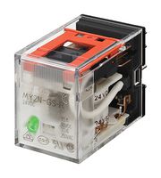 OMRON INDUSTRIAL AUTOMATION MY2-GS-R DC100/110 Power Relay, Miniature, DPDT, 110 VDC, 10 A, MY Series, Socket, Non Latching