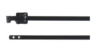 HELLERMANNTYTON 111-91163 MLT16SSC10-SS316L/SP-BK Cable Tie, 316 Stainless Steel, PET (Polyester), Black, 430 mm, 10.3 mm, 120 mm, 850 N