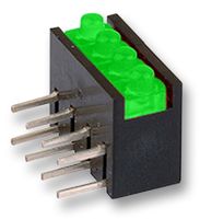 MENTOR RTZ.2041G Circuit Board Indicator, Green, 1 LEDs, Through Hole, 2mm, 20 mA, 12 mcd