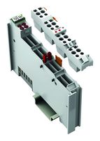 WAGO 753-455 Analog Input Module, 4 Channel, 5 VDC, 4 to 20 mA, Single Ended, IP20, 12bit, 753 Series