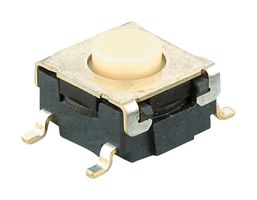 ARATAS B3S-1002P Tactile Switch, SPST-NO, B3S Series, Top Actuated, Surface Mount, Round Button, 230 gf