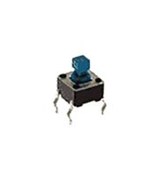 E-SWITCH TL1105F250Q Tactile Switch, SPST-NO-DM, TL1105 Series, Top Actuated, Through Hole, Round Button, 250 gf