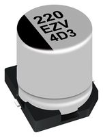 PANASONIC EEHZV1E221P Hybrid Aluminium Electrolytic Capacitor, 220 µF, ± 20%, 25 V, Radial Can - SMD, 0.016 ohm