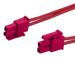 MOLEX 226196-1022 Cable Assembly, Mini-Fit Versa Receptacle to Mini-Fit Versa Receptacle, 2 Ways, 4.2 mm, 2 Row