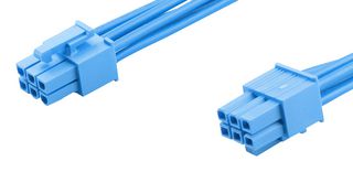 MOLEX 226196-2064 Cable Assembly, Mini-Fit Versa Receptacle to Mini-Fit Versa Receptacle, 6 Ways, 4.2 mm, 2 Row