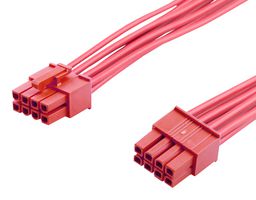 MOLEX 226196-1083 Cable Assembly, Mini-Fit Versa Receptacle to Mini-Fit Versa Receptacle, 8 Ways, 4.2 mm, 2 Row