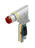 AMPHENOL CONEC 58-22013 Circular Cable Assembly, 5P+4S, Circular Receptacle to RJ45 Plug, 9 Ways, 19.7 ", 500 mm