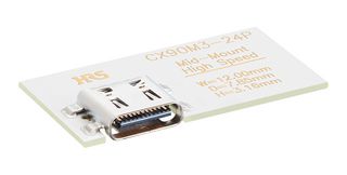 HIROSE / HRS CX90M3-24P USB Connector, USB Type C, USB 3.2, Receptacle, 24 Ways, Surface Mount, Right Angle