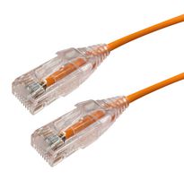 VIDEK 2994-8RG Ethernet Cable, LSZH, Cat6, RJ45 Plug to RJ45 Plug, UTP (Unshielded Twisted Pair), Orange, 8 m